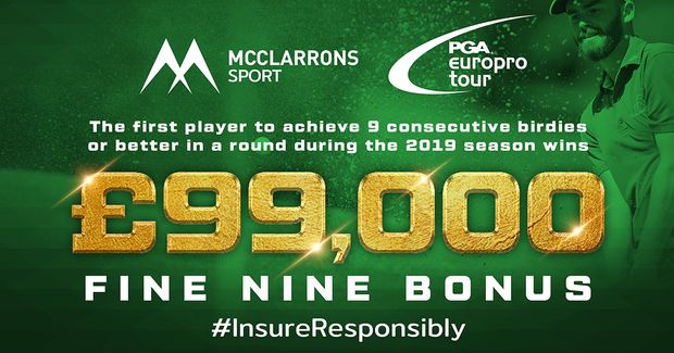 Win £999 in the McClarrons Sport #Fine9 EuroPro Tour competition